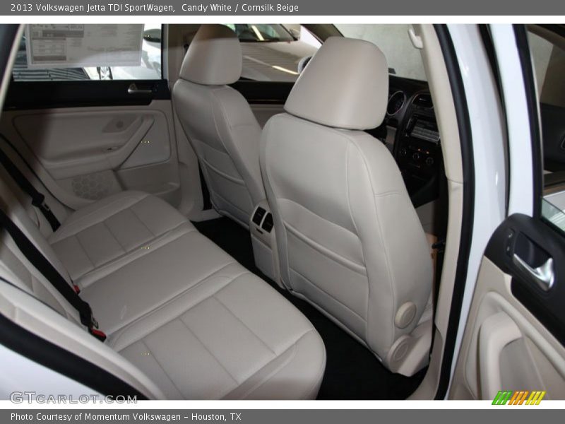 Candy White / Cornsilk Beige 2013 Volkswagen Jetta TDI SportWagen