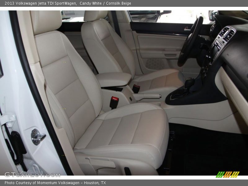 Candy White / Cornsilk Beige 2013 Volkswagen Jetta TDI SportWagen