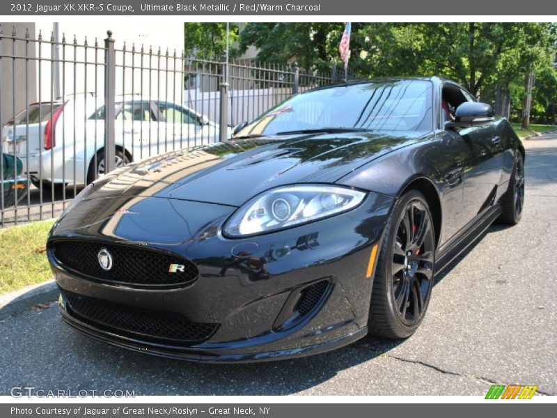 Ultimate Black Metallic / Red/Warm Charcoal 2012 Jaguar XK XKR-S Coupe