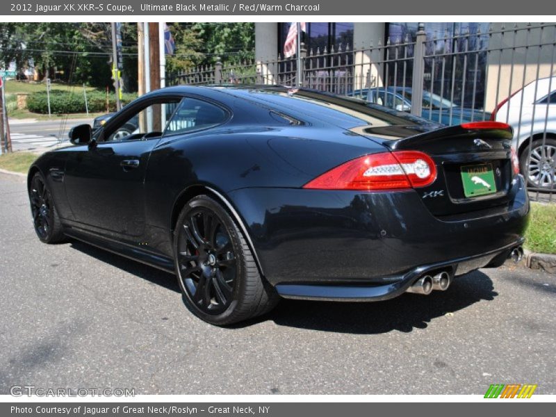 Ultimate Black Metallic / Red/Warm Charcoal 2012 Jaguar XK XKR-S Coupe