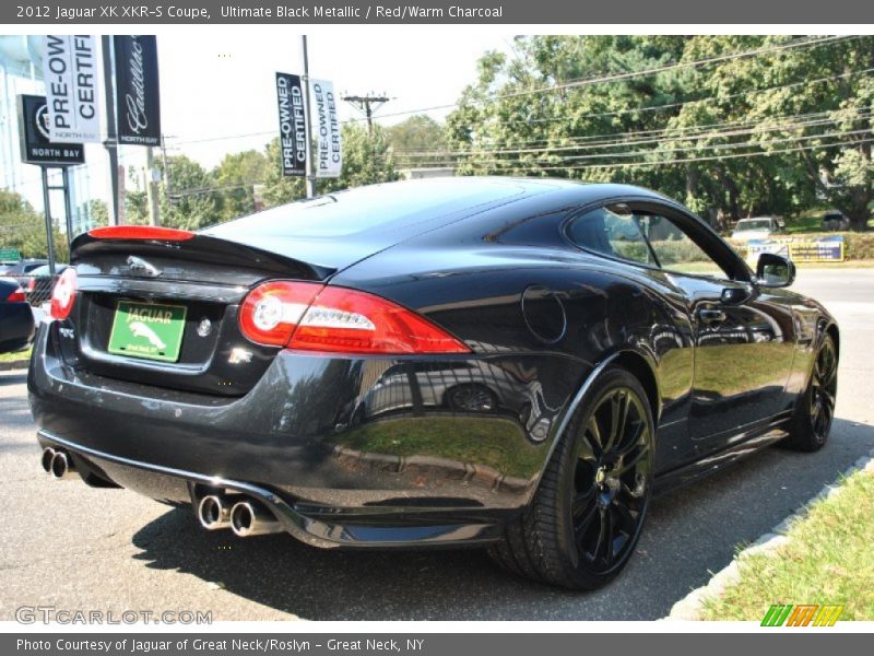 Ultimate Black Metallic / Red/Warm Charcoal 2012 Jaguar XK XKR-S Coupe