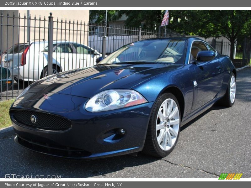 Indigo Blue / Caramel 2009 Jaguar XK XK8 Coupe