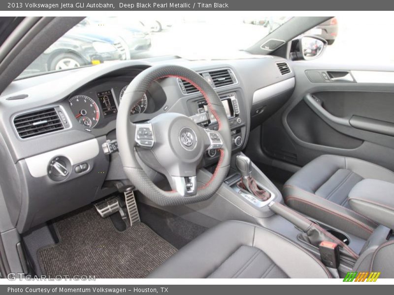 Deep Black Pearl Metallic / Titan Black 2013 Volkswagen Jetta GLI Autobahn