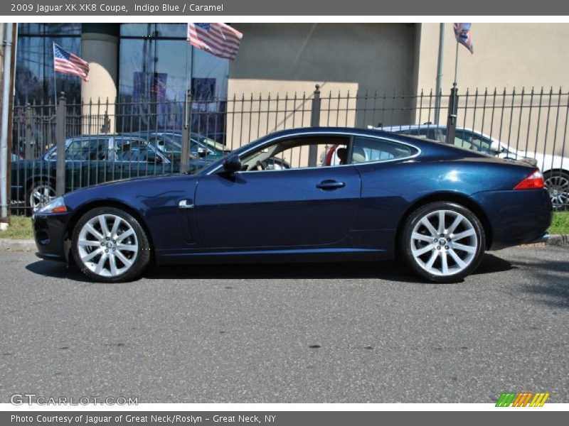 Indigo Blue / Caramel 2009 Jaguar XK XK8 Coupe