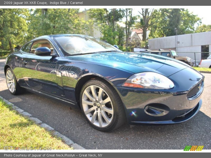Indigo Blue / Caramel 2009 Jaguar XK XK8 Coupe