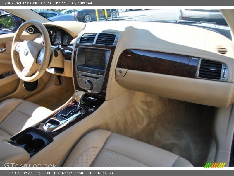 Indigo Blue / Caramel 2009 Jaguar XK XK8 Coupe