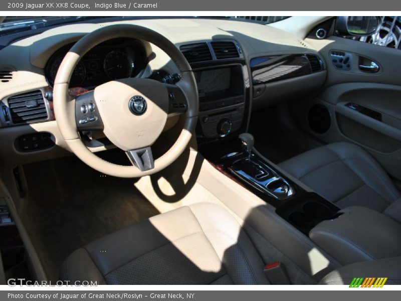 Indigo Blue / Caramel 2009 Jaguar XK XK8 Coupe