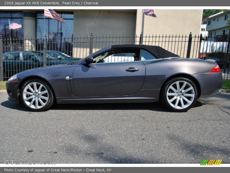 Pearl Grey / Charcoal 2009 Jaguar XK XK8 Convertible