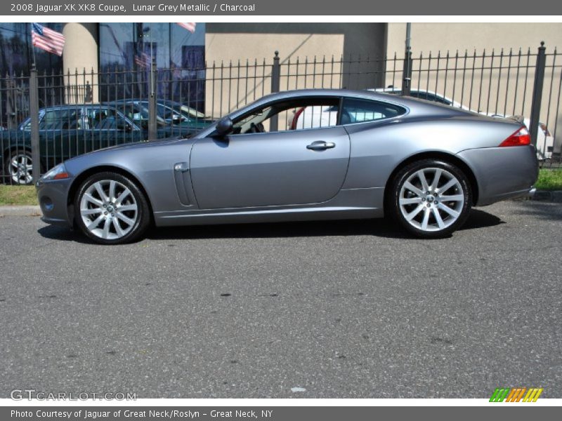 Lunar Grey Metallic / Charcoal 2008 Jaguar XK XK8 Coupe