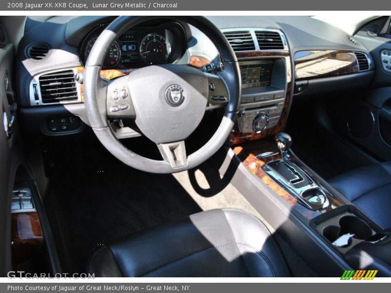 Lunar Grey Metallic / Charcoal 2008 Jaguar XK XK8 Coupe