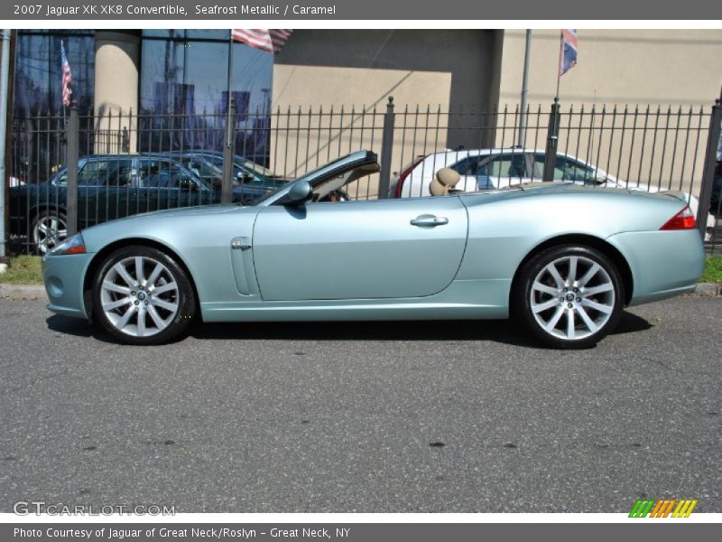 Seafrost Metallic / Caramel 2007 Jaguar XK XK8 Convertible
