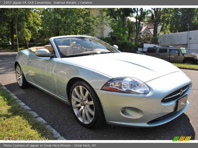 Seafrost Metallic / Caramel 2007 Jaguar XK XK8 Convertible