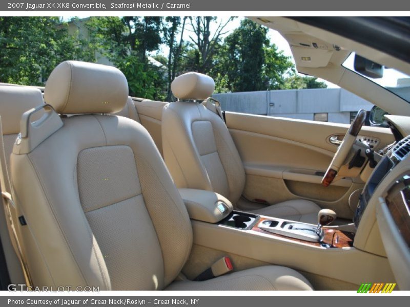Seafrost Metallic / Caramel 2007 Jaguar XK XK8 Convertible