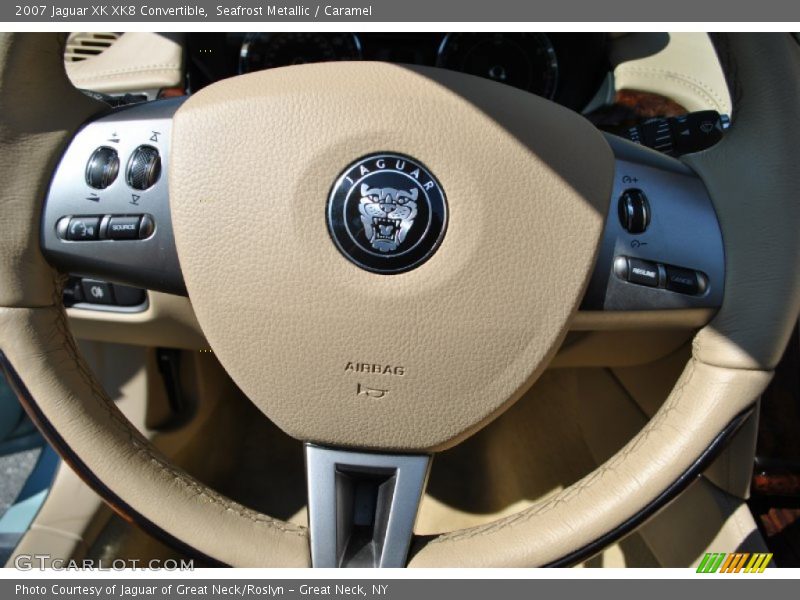 Seafrost Metallic / Caramel 2007 Jaguar XK XK8 Convertible