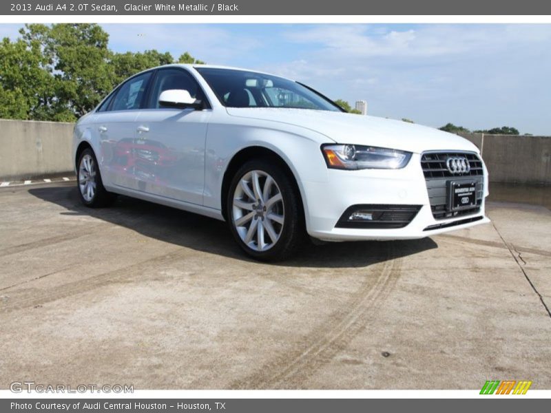 Glacier White Metallic / Black 2013 Audi A4 2.0T Sedan