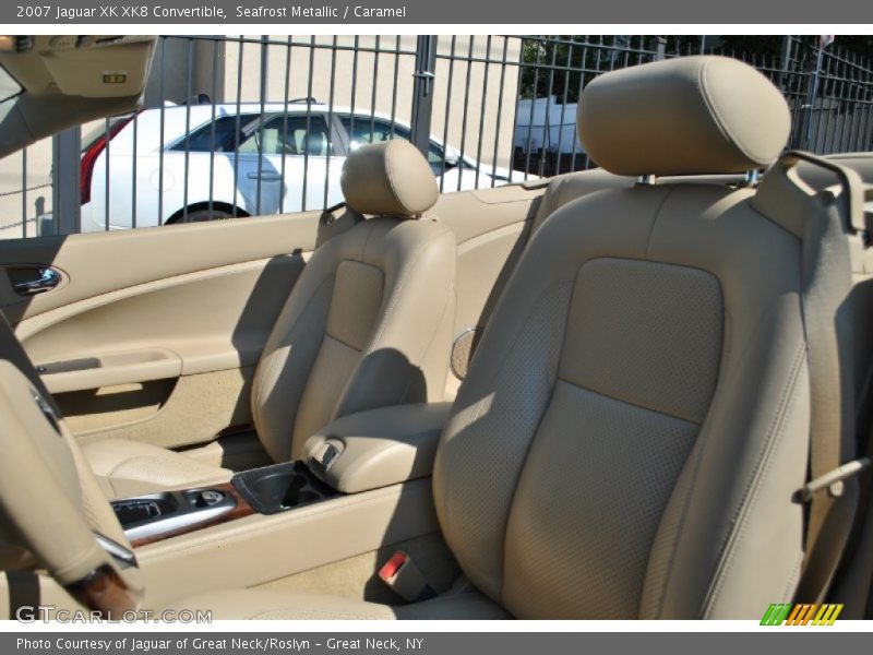 Seafrost Metallic / Caramel 2007 Jaguar XK XK8 Convertible