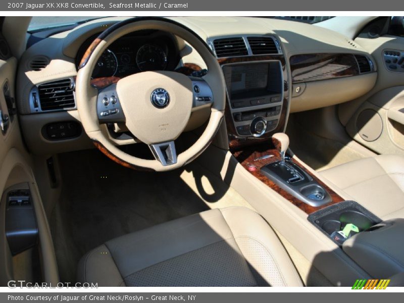 Seafrost Metallic / Caramel 2007 Jaguar XK XK8 Convertible
