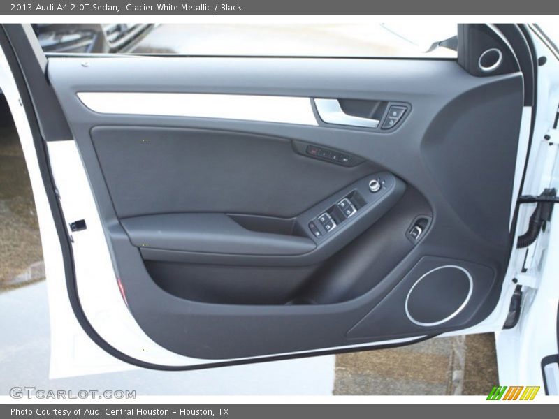 Glacier White Metallic / Black 2013 Audi A4 2.0T Sedan