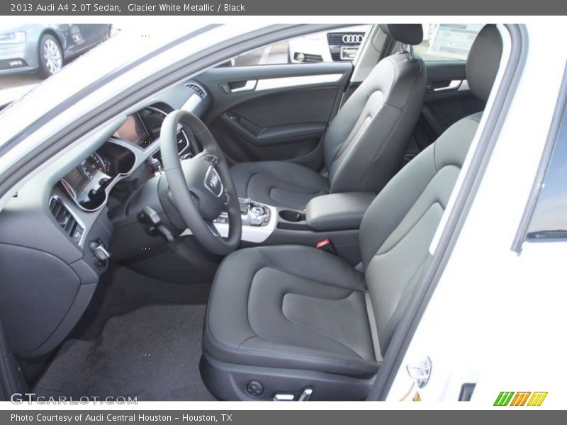 Glacier White Metallic / Black 2013 Audi A4 2.0T Sedan