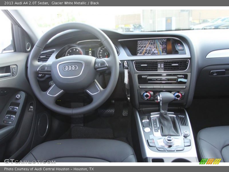 Glacier White Metallic / Black 2013 Audi A4 2.0T Sedan