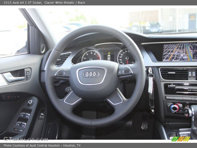 Glacier White Metallic / Black 2013 Audi A4 2.0T Sedan