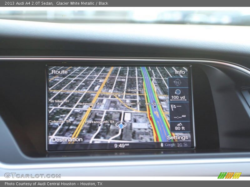 Glacier White Metallic / Black 2013 Audi A4 2.0T Sedan