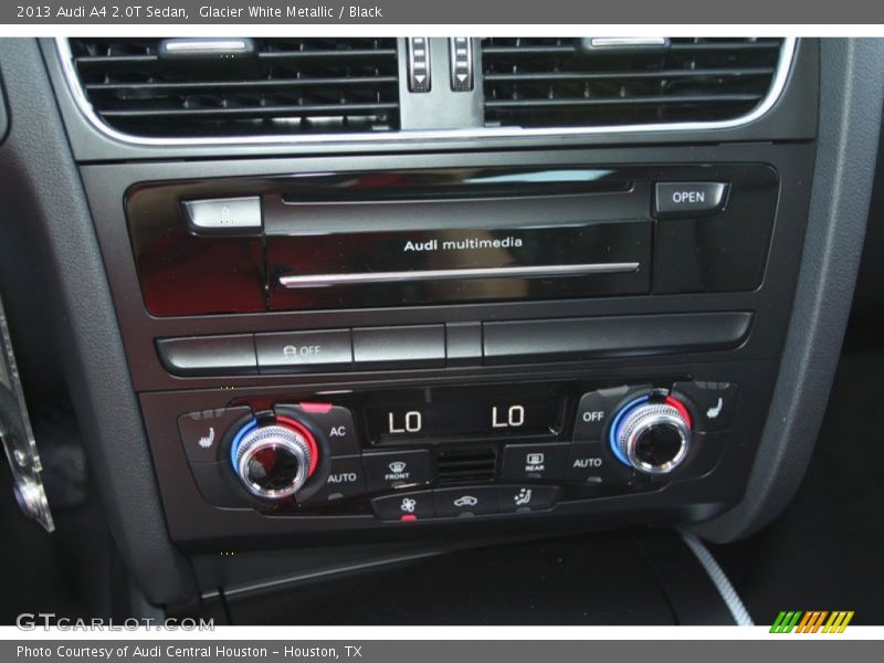 Glacier White Metallic / Black 2013 Audi A4 2.0T Sedan