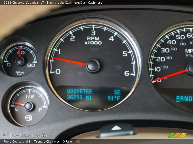 Black / Light Cashmere/Dark Cashmere 2012 Chevrolet Suburban LT