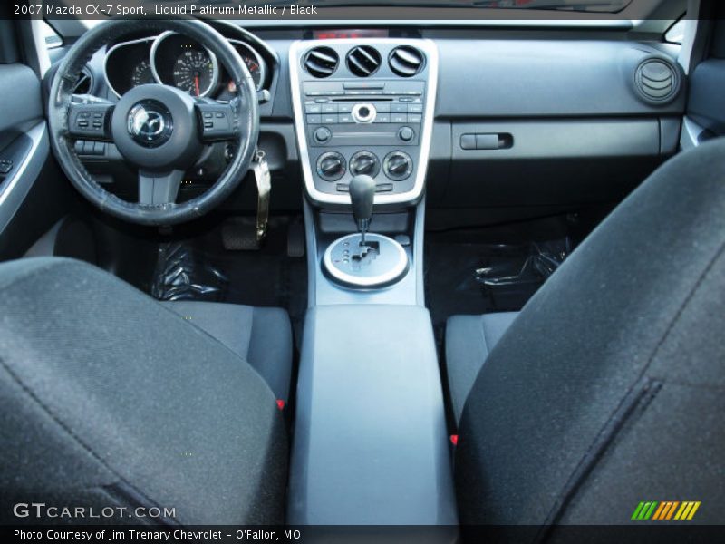 Liquid Platinum Metallic / Black 2007 Mazda CX-7 Sport