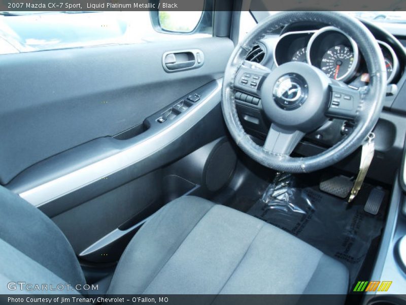 Liquid Platinum Metallic / Black 2007 Mazda CX-7 Sport