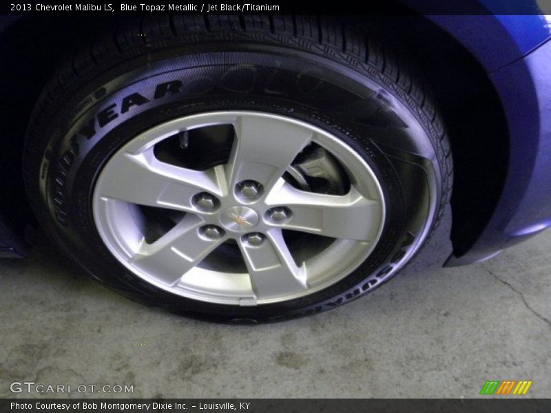 Blue Topaz Metallic / Jet Black/Titanium 2013 Chevrolet Malibu LS