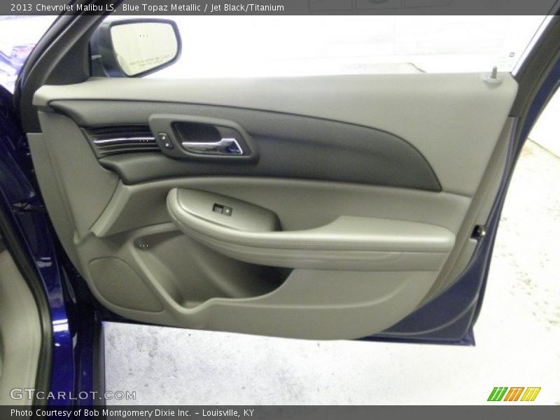 Blue Topaz Metallic / Jet Black/Titanium 2013 Chevrolet Malibu LS