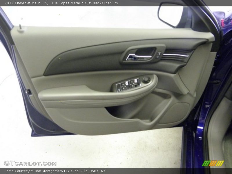 Blue Topaz Metallic / Jet Black/Titanium 2013 Chevrolet Malibu LS
