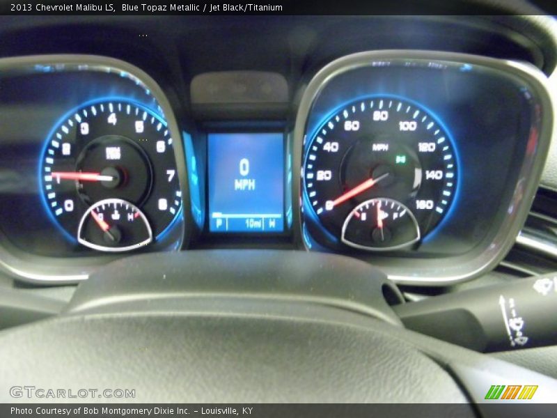 Blue Topaz Metallic / Jet Black/Titanium 2013 Chevrolet Malibu LS
