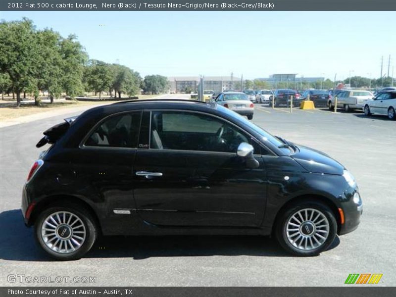 Nero (Black) / Tessuto Nero-Grigio/Nero (Black-Grey/Black) 2012 Fiat 500 c cabrio Lounge