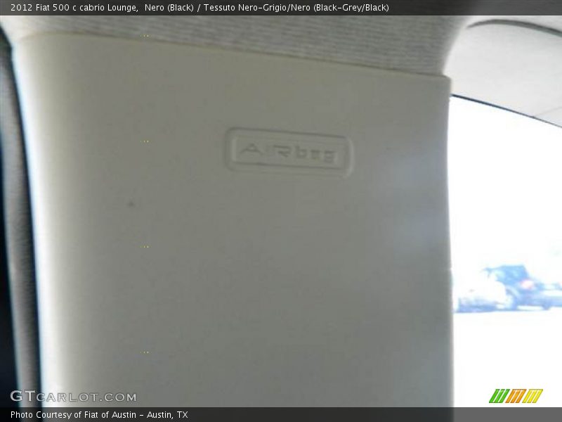 Nero (Black) / Tessuto Nero-Grigio/Nero (Black-Grey/Black) 2012 Fiat 500 c cabrio Lounge