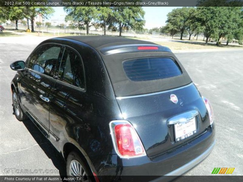 Nero (Black) / Tessuto Nero-Grigio/Nero (Black-Grey/Black) 2012 Fiat 500 c cabrio Lounge