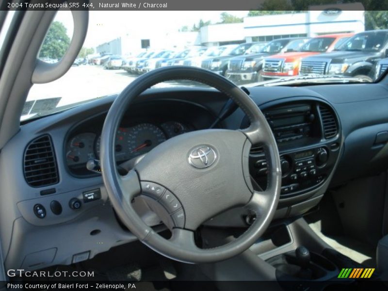 Natural White / Charcoal 2004 Toyota Sequoia SR5 4x4