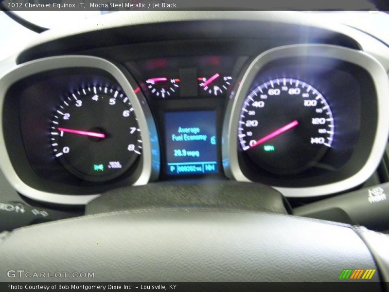 Mocha Steel Metallic / Jet Black 2012 Chevrolet Equinox LT