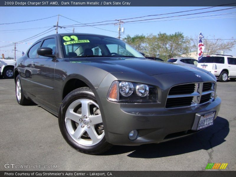 Dark Titanium Metallic / Dark Slate Gray 2009 Dodge Charger SXT AWD