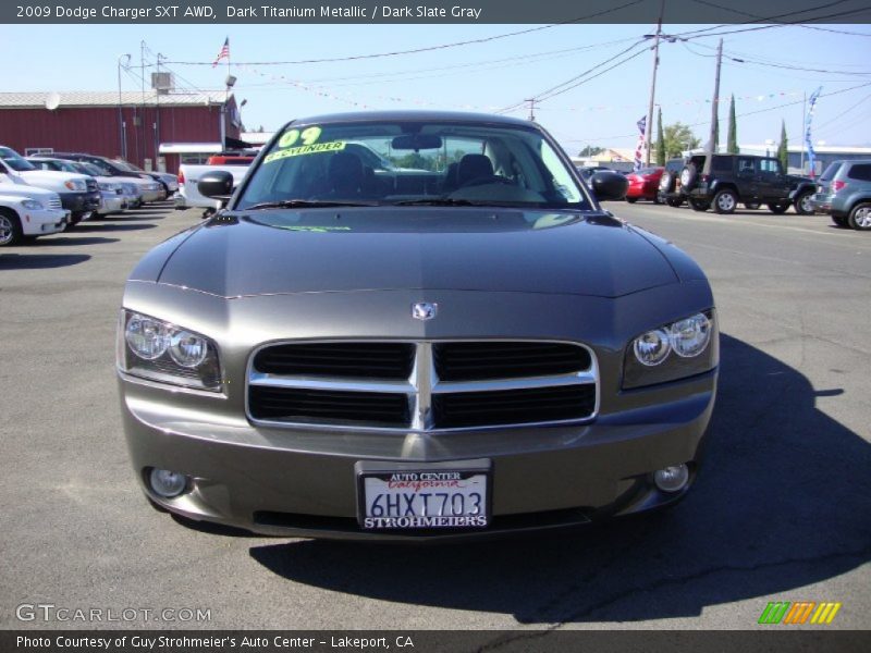 Dark Titanium Metallic / Dark Slate Gray 2009 Dodge Charger SXT AWD