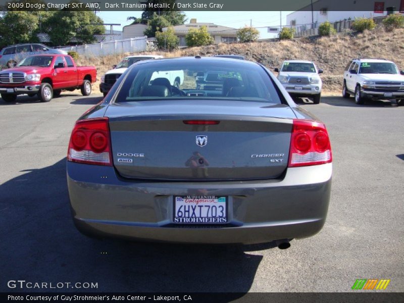 Dark Titanium Metallic / Dark Slate Gray 2009 Dodge Charger SXT AWD