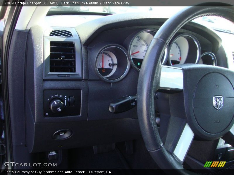 Dark Titanium Metallic / Dark Slate Gray 2009 Dodge Charger SXT AWD