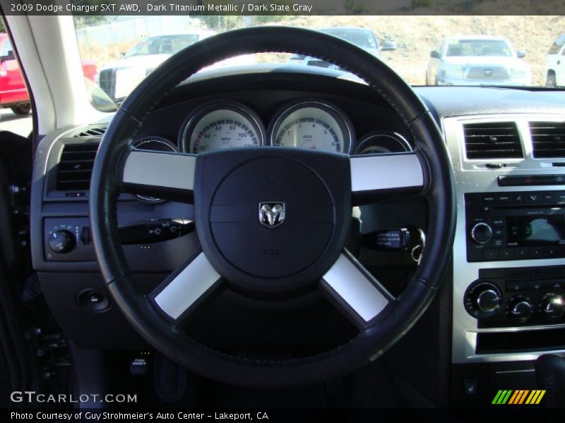 Dark Titanium Metallic / Dark Slate Gray 2009 Dodge Charger SXT AWD