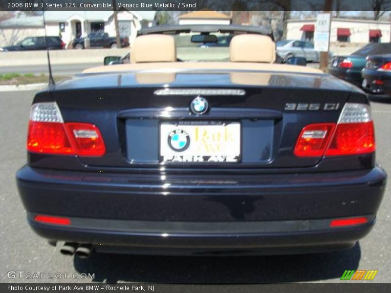 Monaco Blue Metallic / Sand 2006 BMW 3 Series 325i Convertible