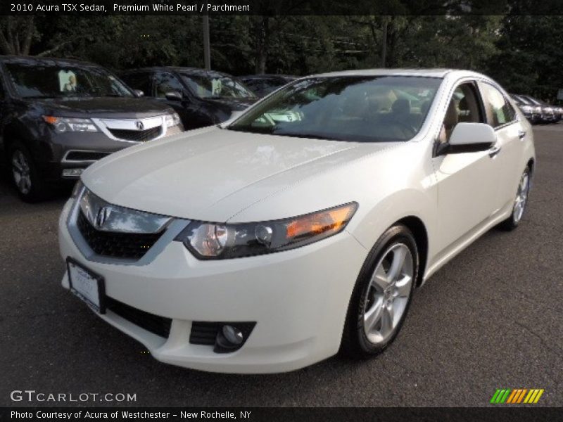 Premium White Pearl / Parchment 2010 Acura TSX Sedan