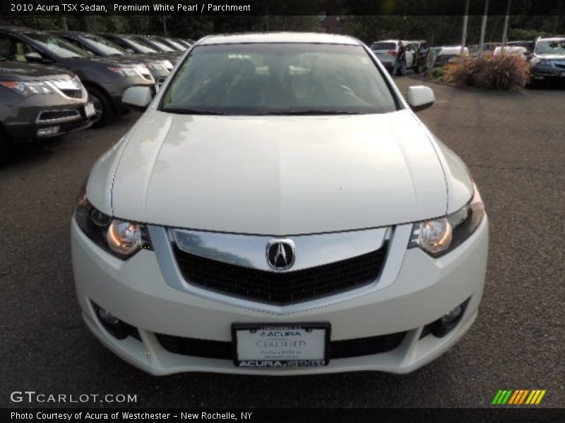 Premium White Pearl / Parchment 2010 Acura TSX Sedan