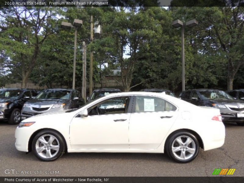 Premium White Pearl / Parchment 2010 Acura TSX Sedan