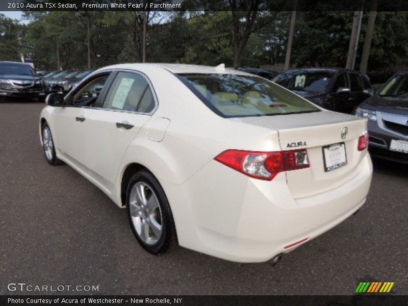 Premium White Pearl / Parchment 2010 Acura TSX Sedan