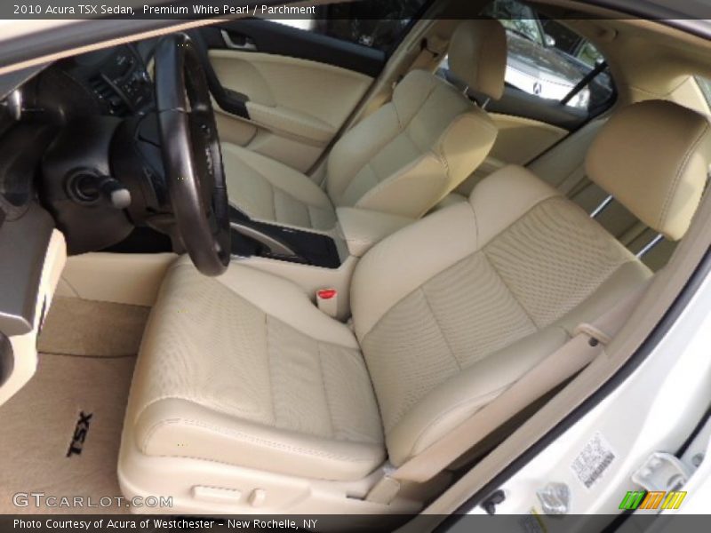 Premium White Pearl / Parchment 2010 Acura TSX Sedan